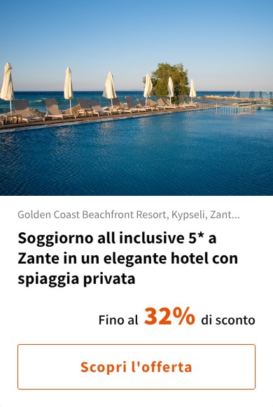 Soggiorno all inclusive 5* a Zante in un elegante hotel con spiaggia privata