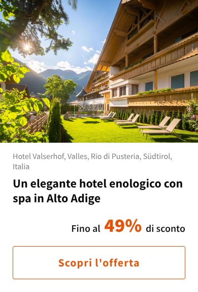 Un elegante hotel enologico con spa in Alto Adige