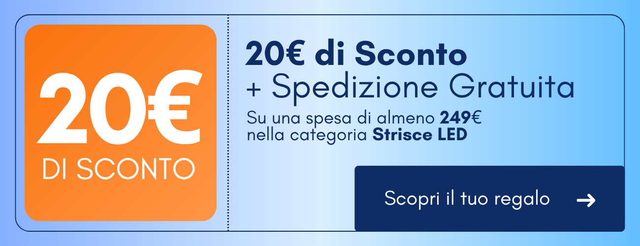 20 € di sconto + spedizione gratuita