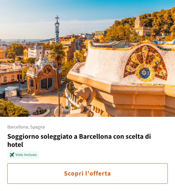 Soggiorno soleggiato a Barcellona con scelta di hotel