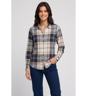 Camicia Bredon beige, blu marino