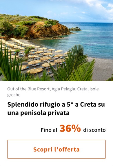 Splendido rifugio a 5* a Creta su una penisola privata