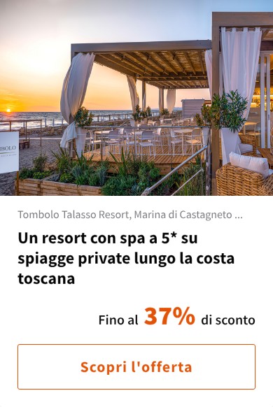 Un resort con spa a 5* su spiagge private lungo la costa toscana