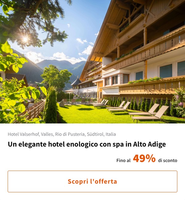 Un elegante hotel enologico con spa in Alto Adige