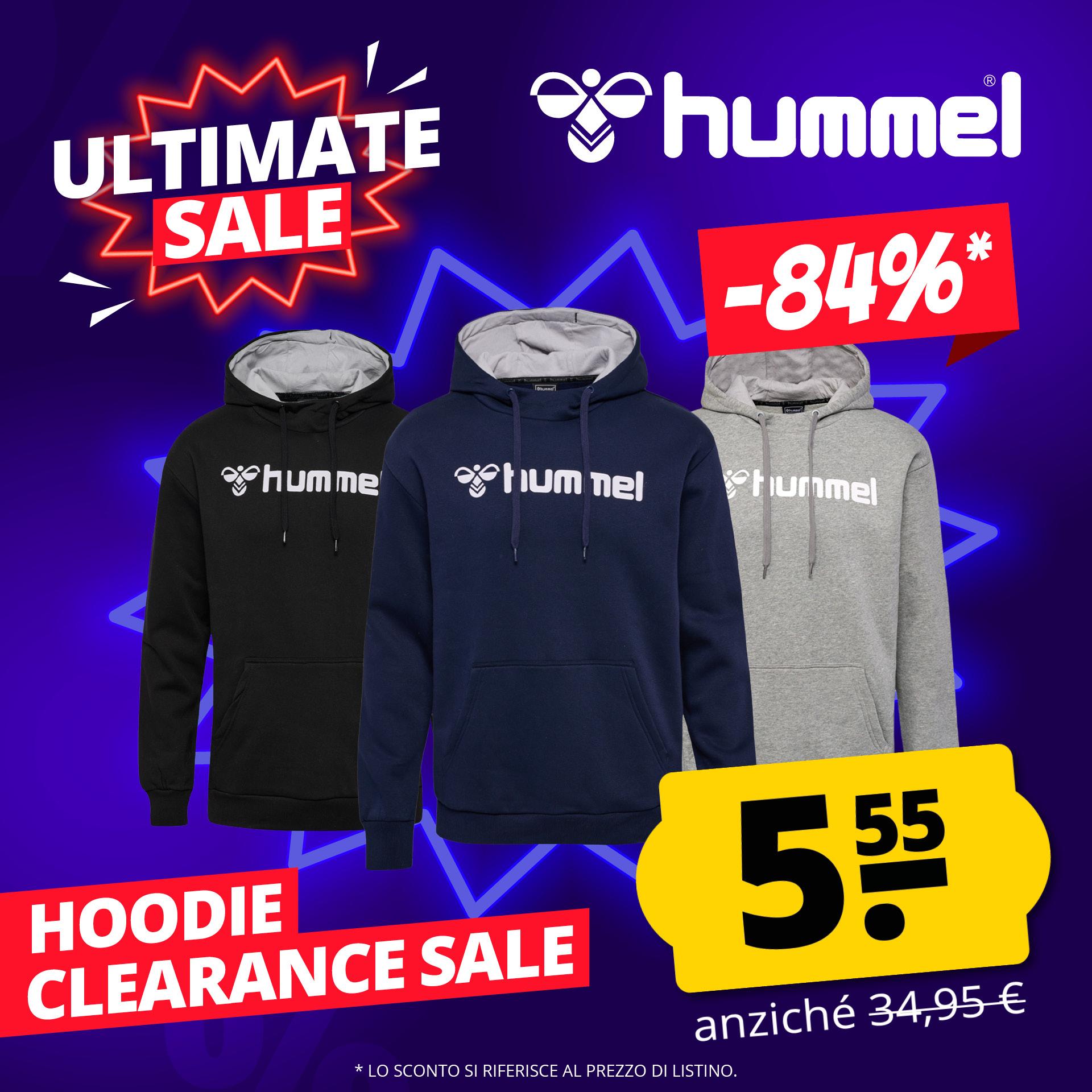 hummel mover cotone felpa con cappuccio uomo felpa con cappuccio