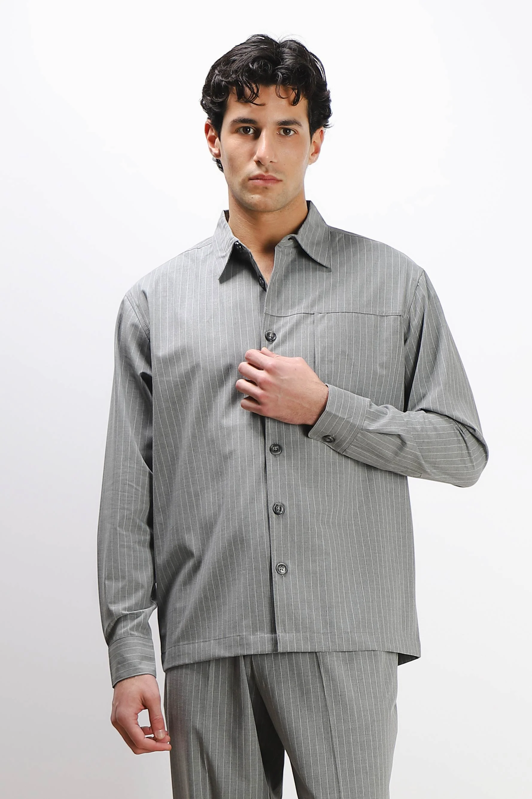 Image of OVERSHIRT FANTASIA A RIGHE