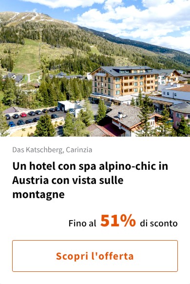 Un hotel con spa alpino-chic in Austria con vista sulle montagne