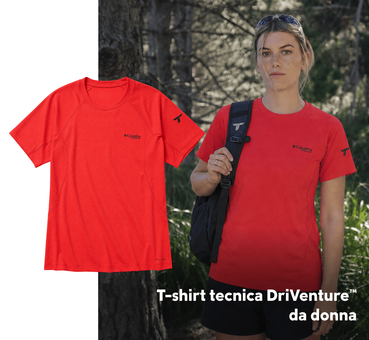 T-shirt tecnica DriVenture™ da donna