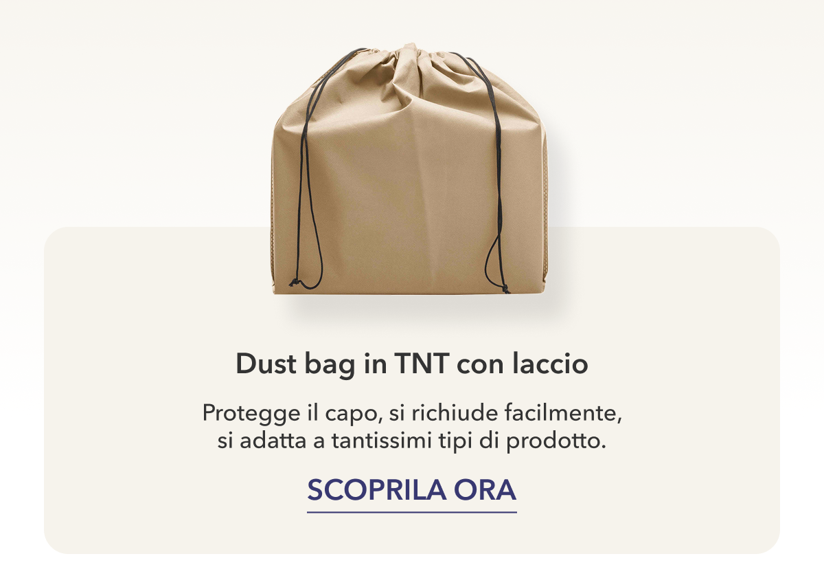 Dust bag in TNT con laccio