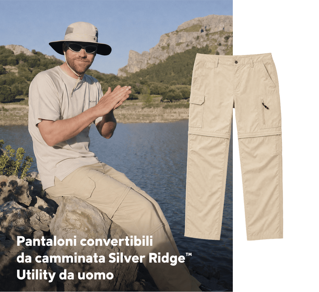 Pantaloni convertibili da camminata Silver Ridge™ Utility da uomo