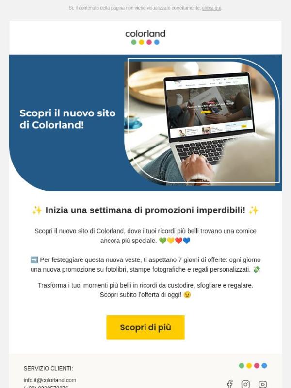 Scopri il nuovo sito di Colorland...
