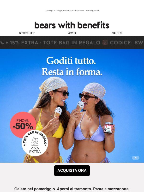 Fino al -65% + Regalo 🎁 Happy Bearsday!
