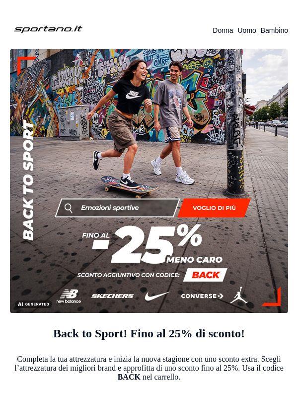 Con il codice BACK risparmi fino al 25%!