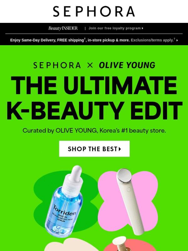It’s happening: Sephora x OLIVE YOUNG ⚡