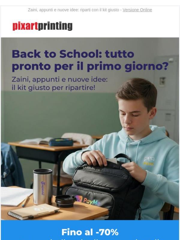 Back to School: tutto pronto? Fino al -70%
