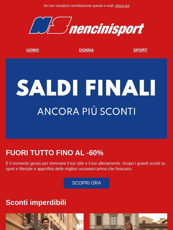 Fuori tutto: fino al -60% 🔥