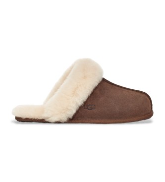 Pantofole in pelle Scuffette II marrone