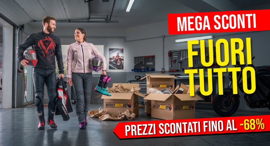 Ultimi giorni di Fuoritutto OutletMoto: sconti fino al -68%, fino al 27 agosto