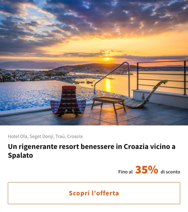 Un rigenerante resort benessere in Croazia vicino a Spalato