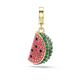 Charm Idyllia, Taglio misto, Cocomero, Multicolore, Finitura oro 18k