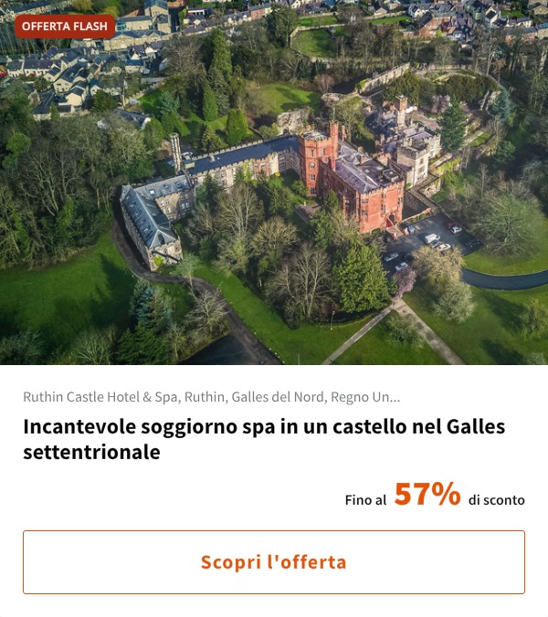 Incantevole soggiorno spa in un castello nel Galles settentrionale