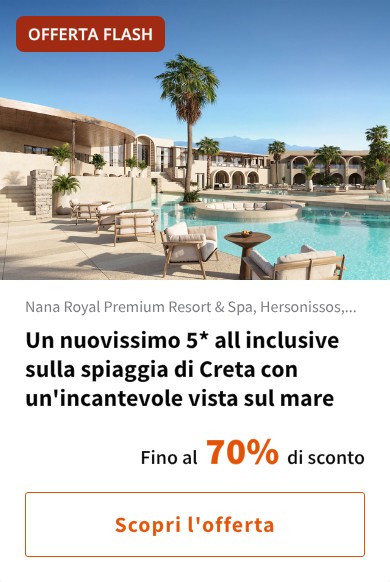Un nuovissimo 5* all inclusive sulla spiaggia di Creta con un'incantevole vista sul mare
