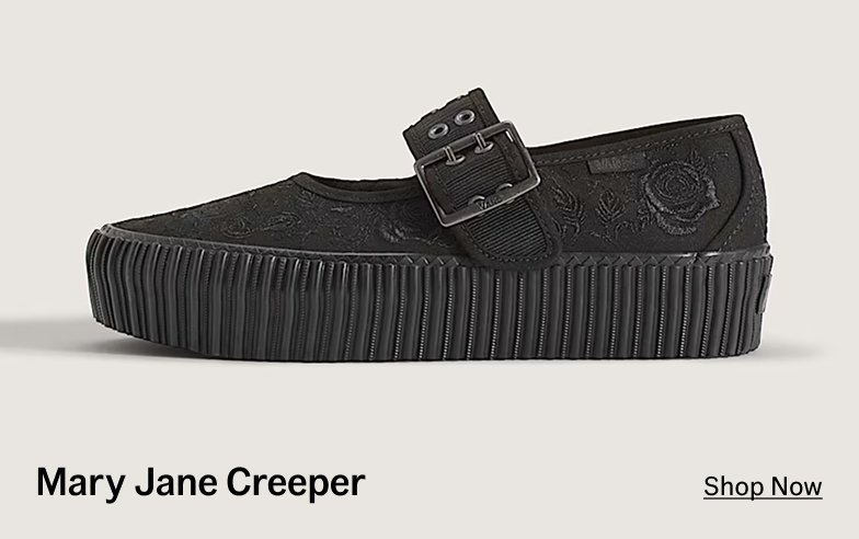 Spooky Black Mary Jane Creeper Shoe
