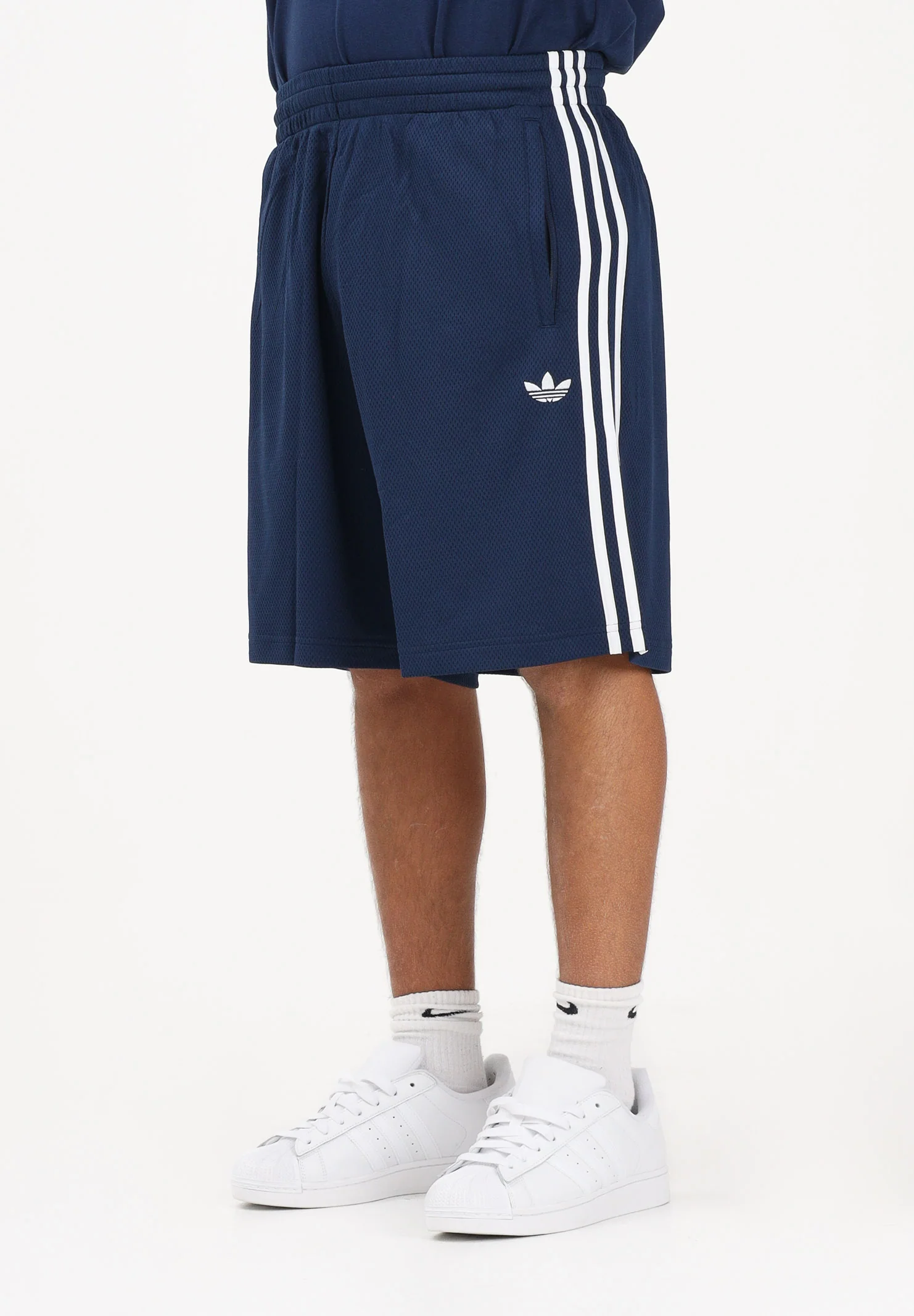Image of ADIDAS ORIGINALS Shorts sportivo ADICOLOR MESH blu da uomo
