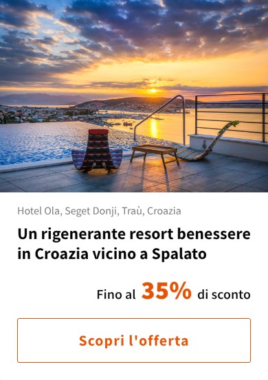 Un rigenerante resort benessere in Croazia vicino a Spalato
