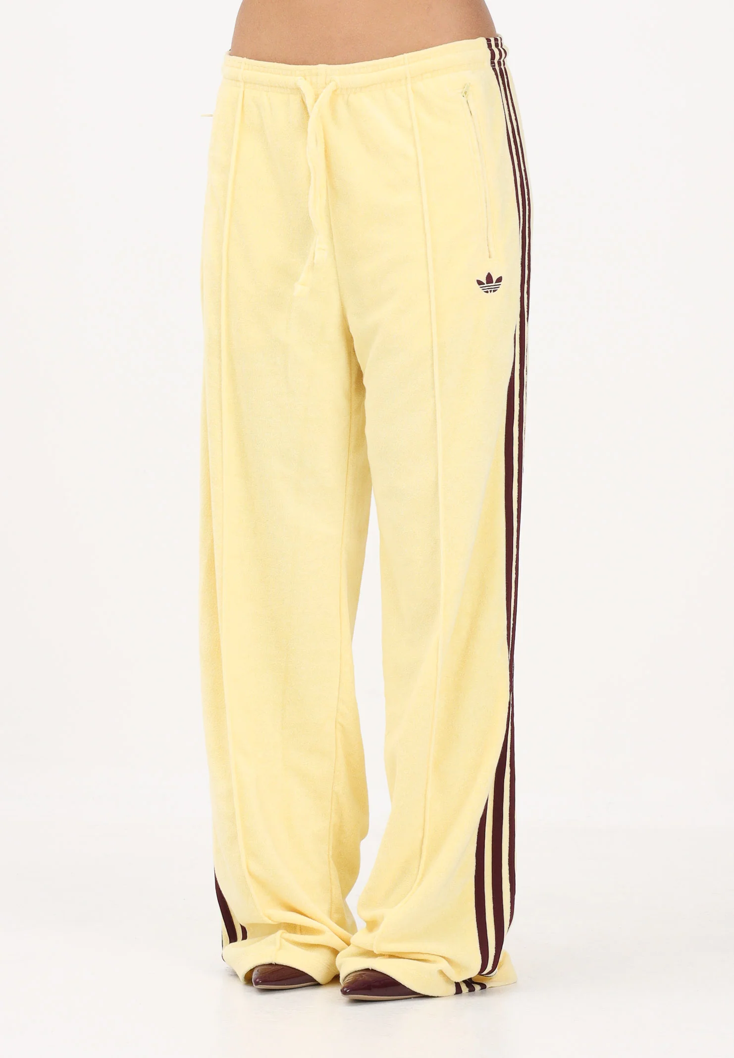 Image of ADIDAS ORIGINALS Pantalone sportivo TERRY TOWEL FIREBIRD giallo da donna