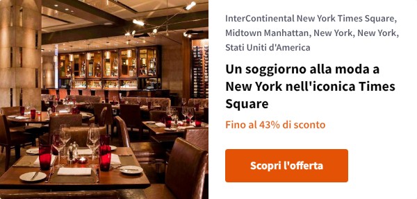 Un soggiorno alla moda a New York nell'iconica Times Square