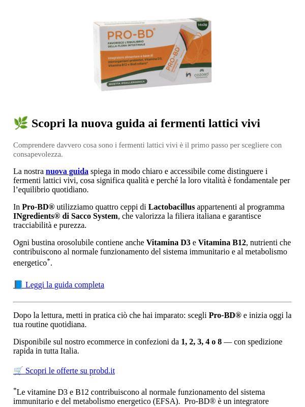 🌿 Scopri la guida ai fermenti lattici vivi