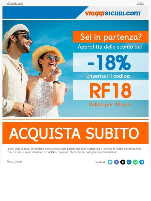 Il weekend parte con il - 18% su tutte le polizze!