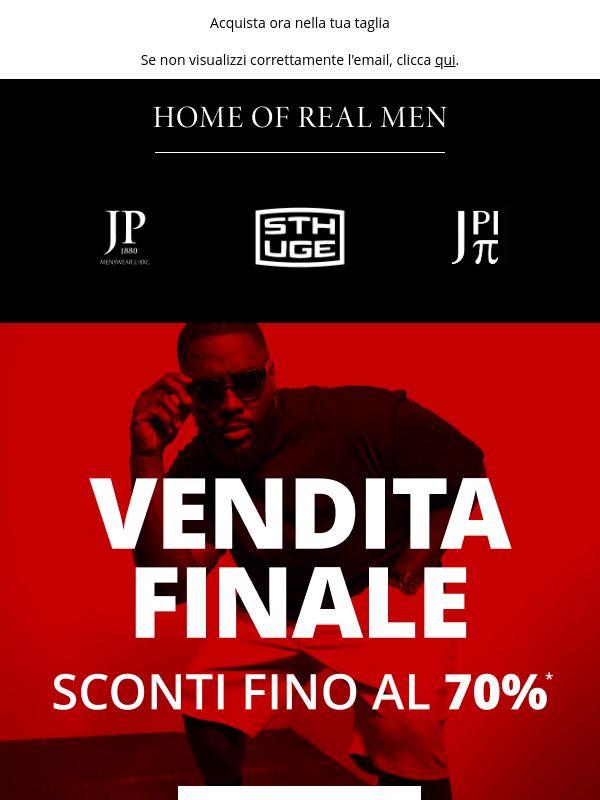 Saldi finali! Fino al 70%