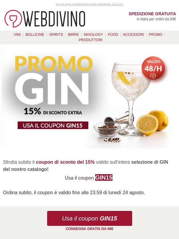 PROMO GIN ☀️ -15% fino a lunedì