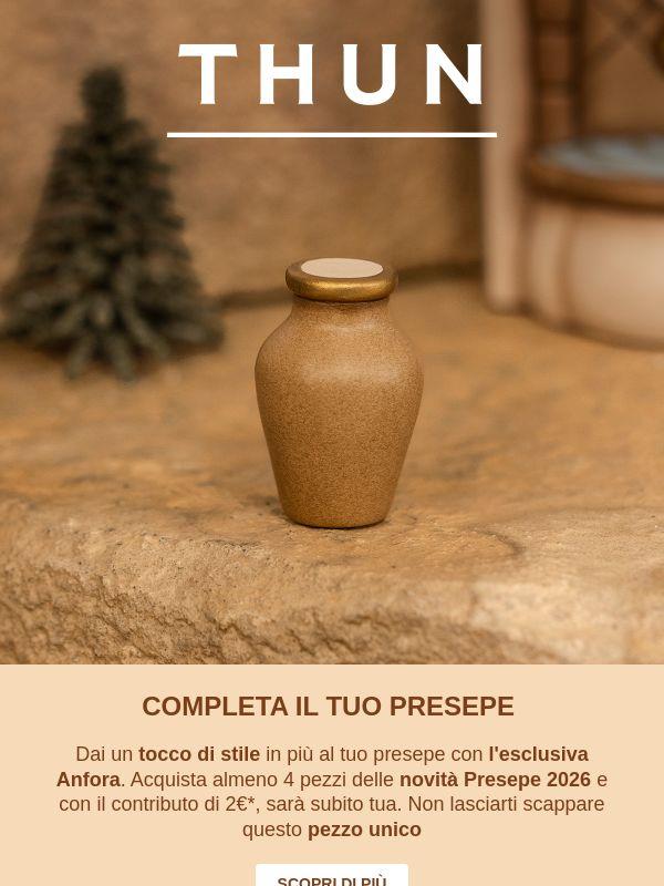 Un'anfora esclusiva in dono 💧