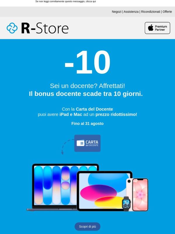 Con la Carta del Docente hai ancora 10 giorni per avere Mac e iPad a un prezzo ridottissimo!