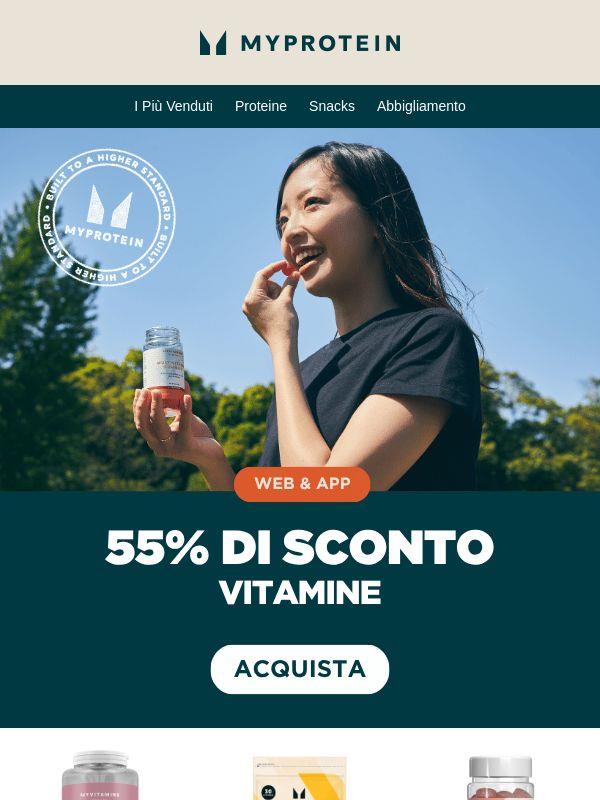Voglia del -55% sulle Vitamine?