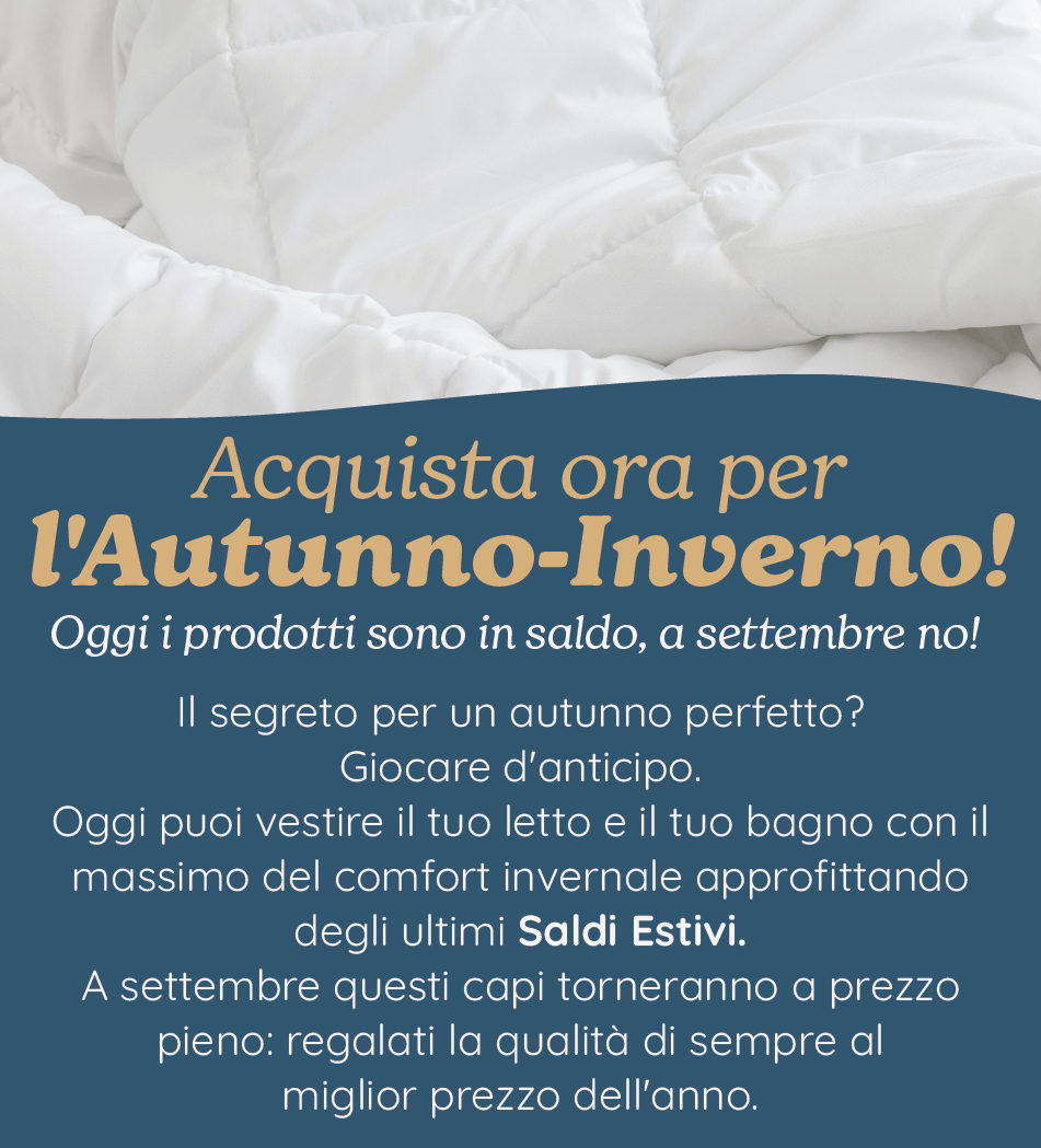 ACQUISTA ORA PER L'AUTUNNO/INVERNO 2026