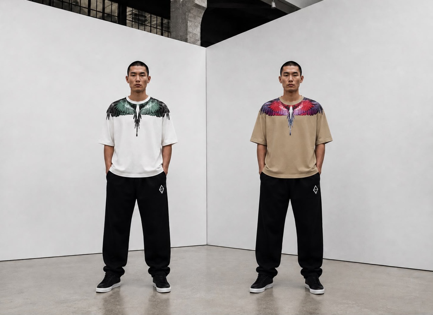 SHIRT BEIGE MARCELO BURLON 