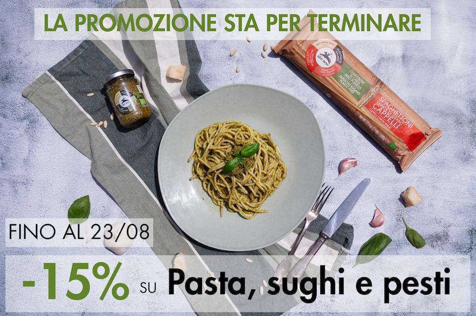 Fino al 23/08 -15% su passate, sughi e pesti