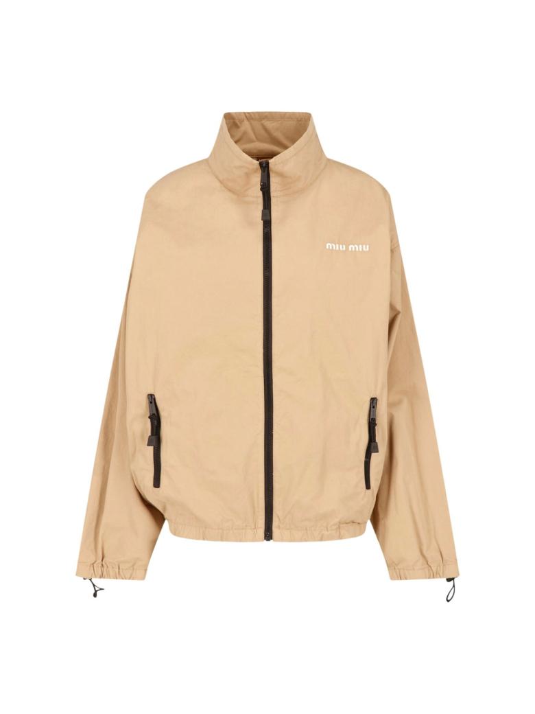 Miu Miu - Giacca in gabardine di cotone