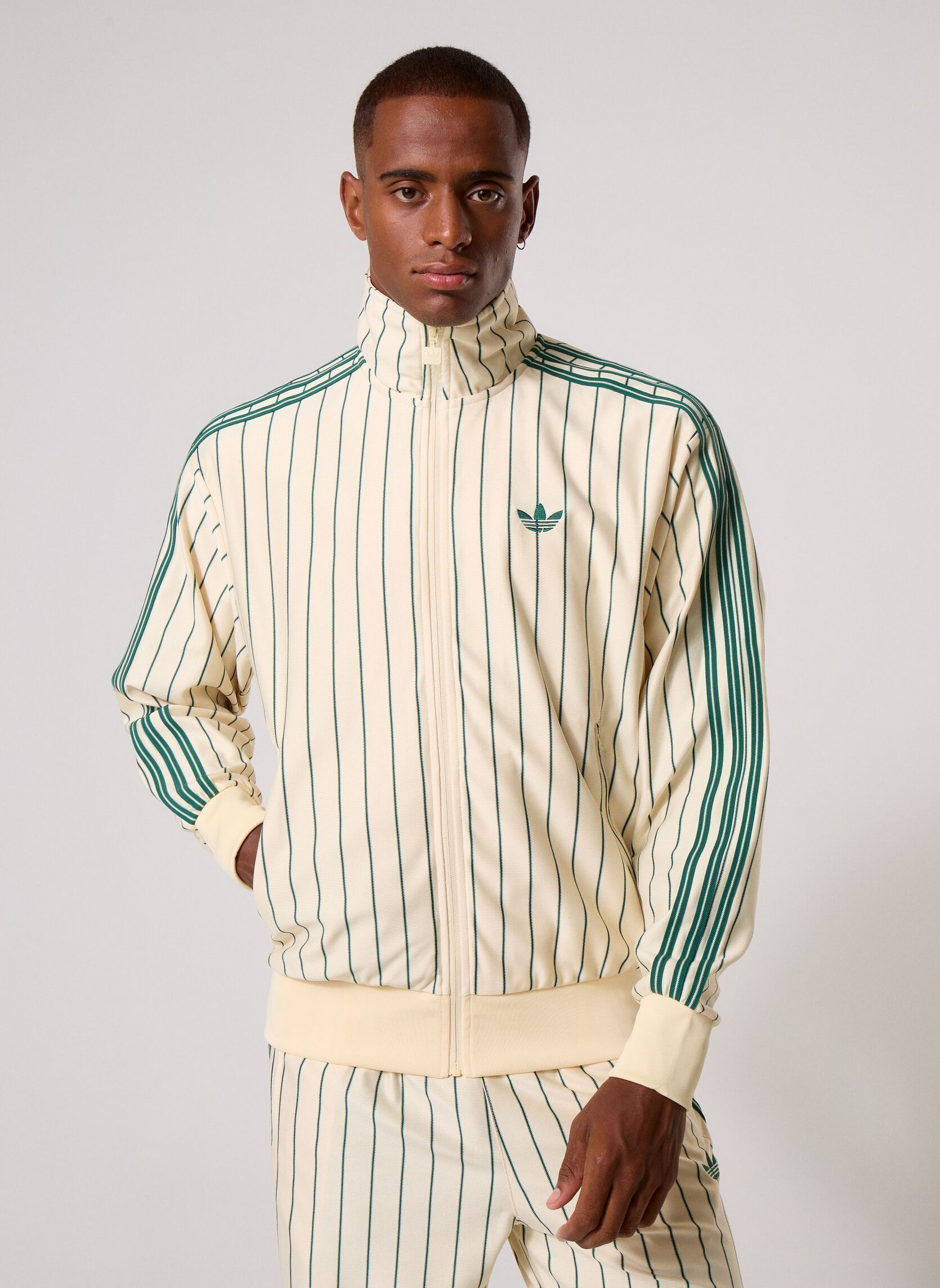 adidas originals Vestes de surv&ecirc;tement FIREBIRD TP PS TMVIRE homme beige