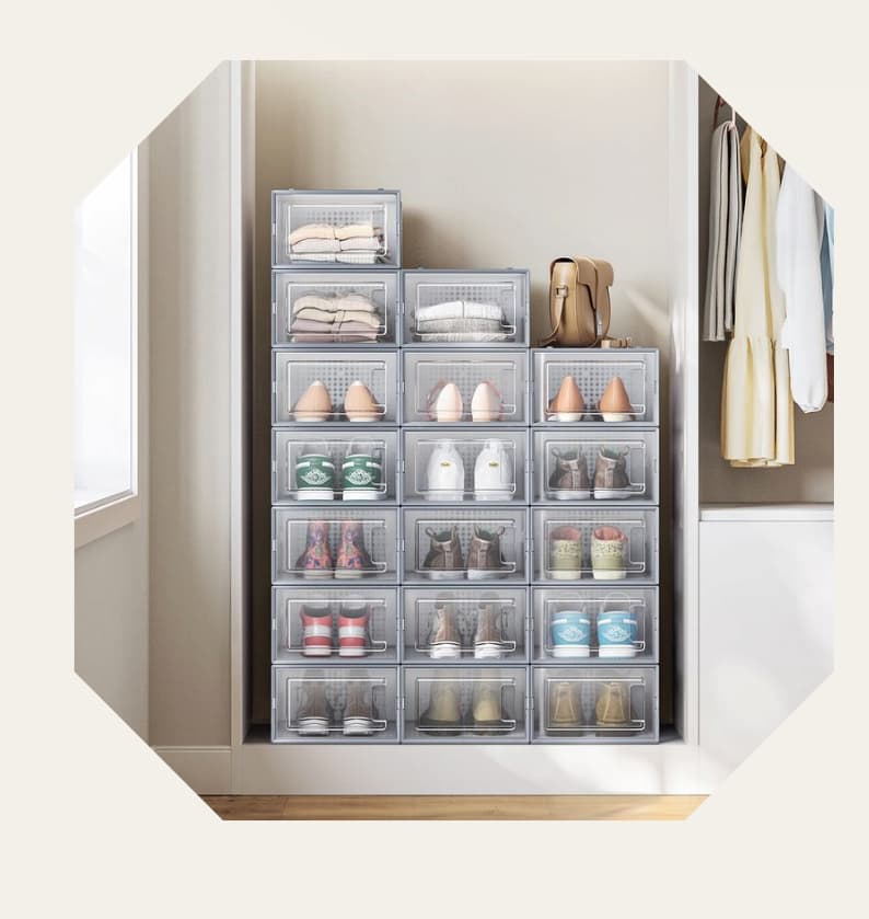 18 Scatole per Scarpe Pieghevoli 
