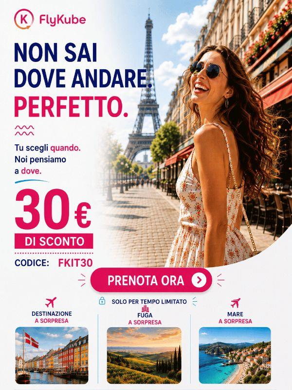 Alla destinazione pensiamo noi. Tu scegli la data.
