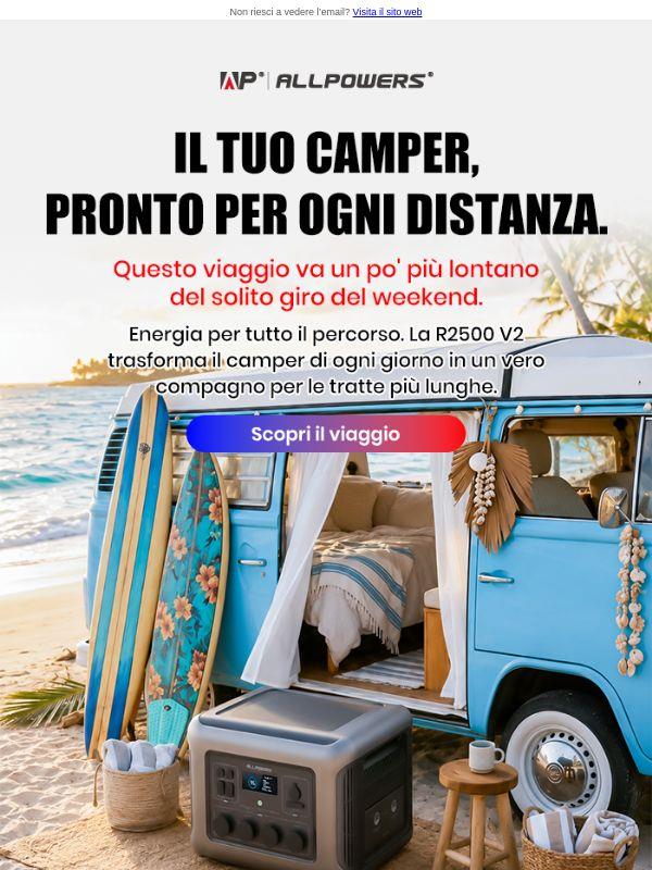 Con R2500 V2, l’energia per andare più lontano, senza pensieri.
