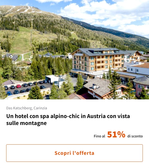 Un hotel con spa alpino-chic in Austria con vista sulle montagne