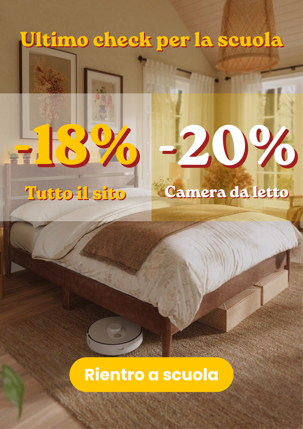 -18% camera, -16% tutto 