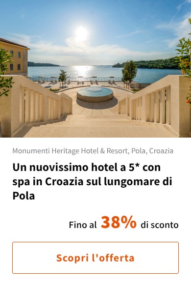 Un nuovissimo hotel a 5* con spa in Croazia sul lungomare di Pola