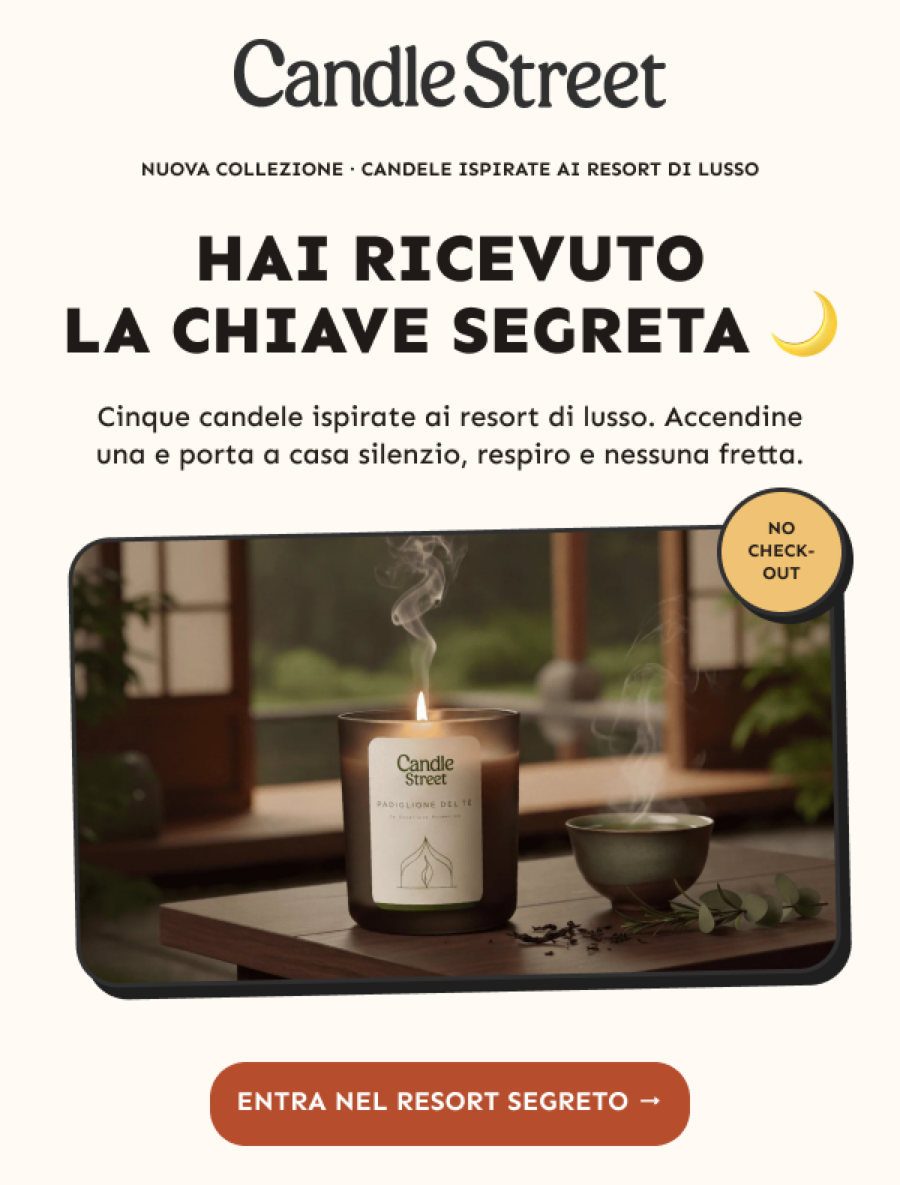 Resort Segreto — check-in nella nuova collezione Candle Street